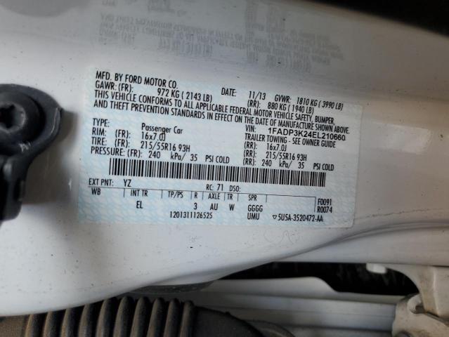 2014 FORD FOCUS SE - 1FADP3K24EL210660