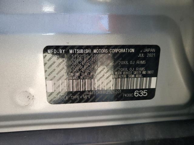 2022 MITSUBISHI OUTLANDER #3305315300