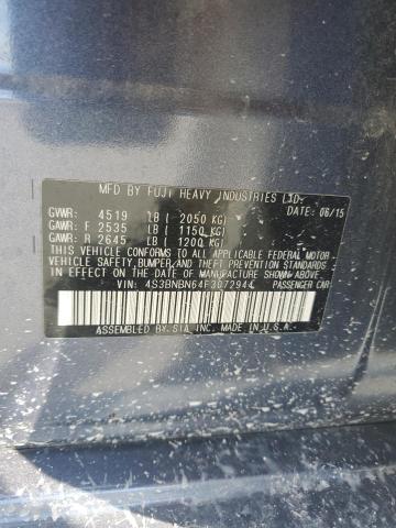 2015 SUBARU LEGACY 2.5 4S3BNBN64F3072944