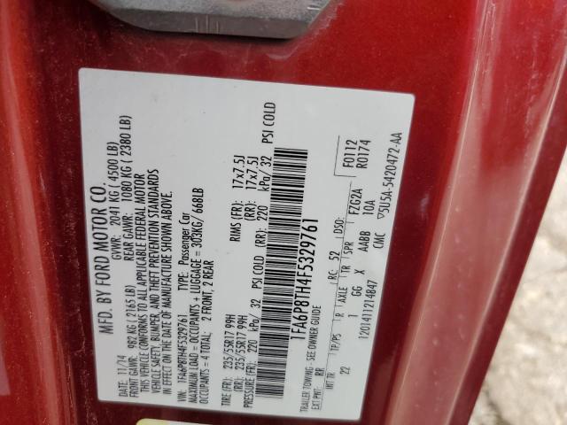 2015 FORD MUSTANG - 1FA6P8TH4F5329761