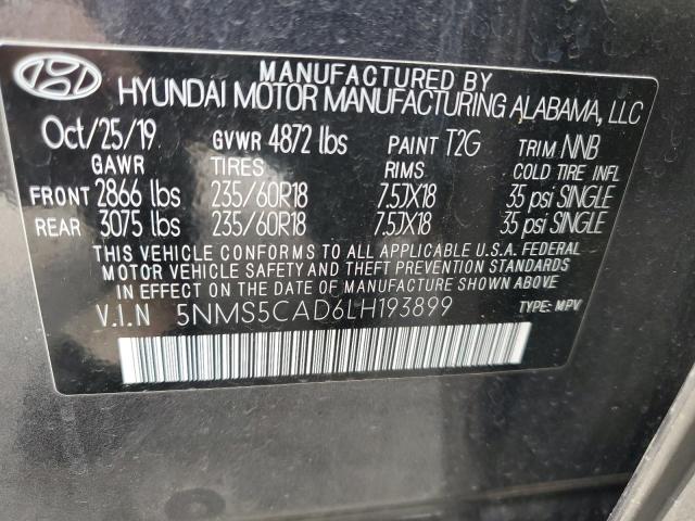 2020 HYUNDAI SANTA FE L 5NMS5CAD6LH193899