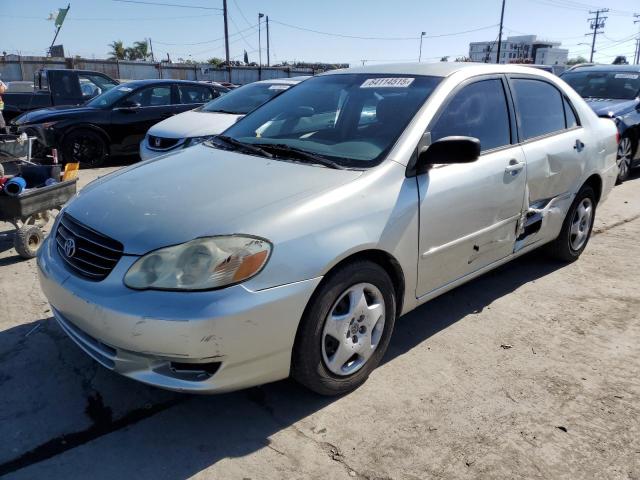 TOYOTA COROLLA CE 2003 silver sedan 4d gas JTDBR32E530017776 photo #1