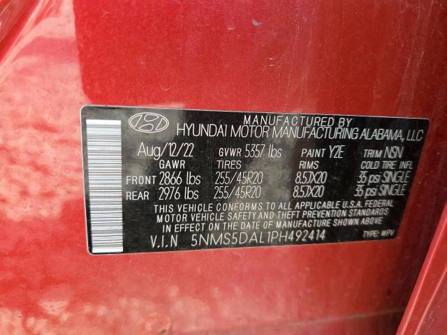 2023 HYUNDAI SANTA FE C 5NMS5DAL1PH492414