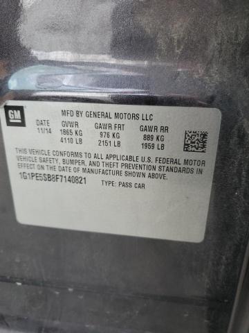 2015 CHEVROLET CRUZE LT 1G1PE5SB8F7140821