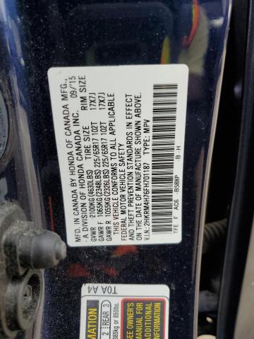 2015 HONDA CR-V EXL 2HKRM4H76FH701187