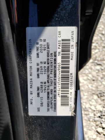 2016 MAZDA 6 TOURING JM1GJ1V5XG1449065