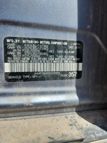 2017 MITSUBISHI OUTLANDER JA4AP3AUXHZ026884