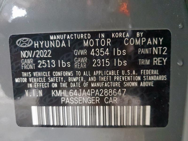 2023 HYUNDAI SONATA SEL - KMHL64JA4PA288647