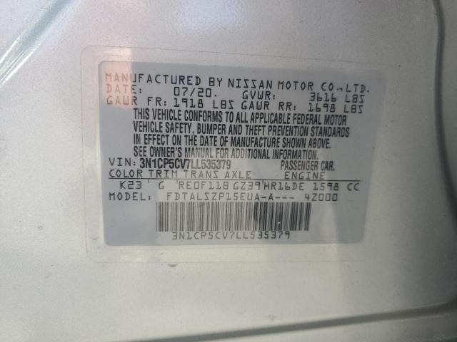 2020 NISSAN KICKS SV 3N1CP5CV7LL535379