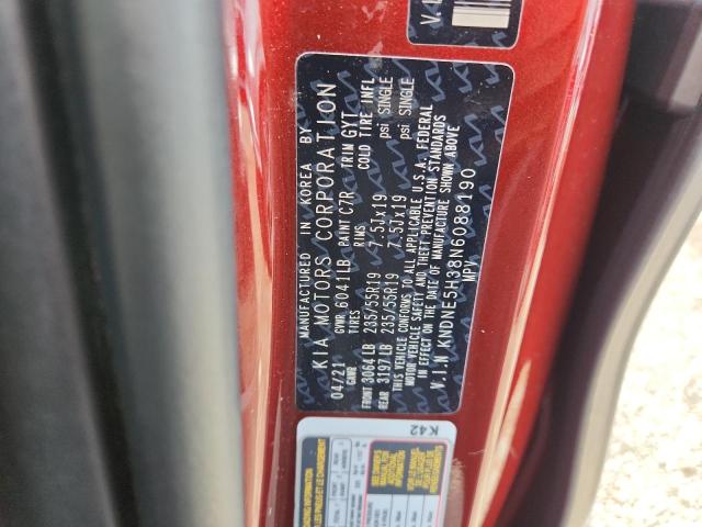 2022 KIA CARNIVAL SX PRESTIGE KNDNE5H38N6088190