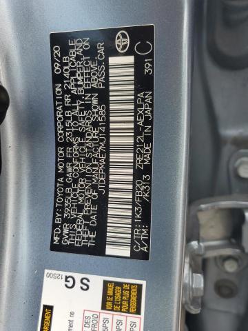 2021 TOYOTA COROLLA LE JTDEPMAE7MJ141585