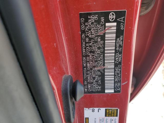 2010 TOYOTA PRIUS - JTDKN3DU9A1161578
