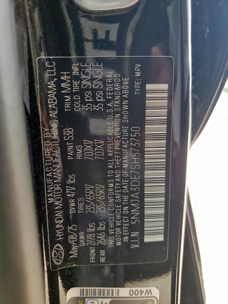 2025 HYUNDAI TUCSON SE 5NMJA3DE7SH573750
