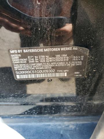 2016 BMW X5 XDRIVE3 5UXKR0C51G0U09302