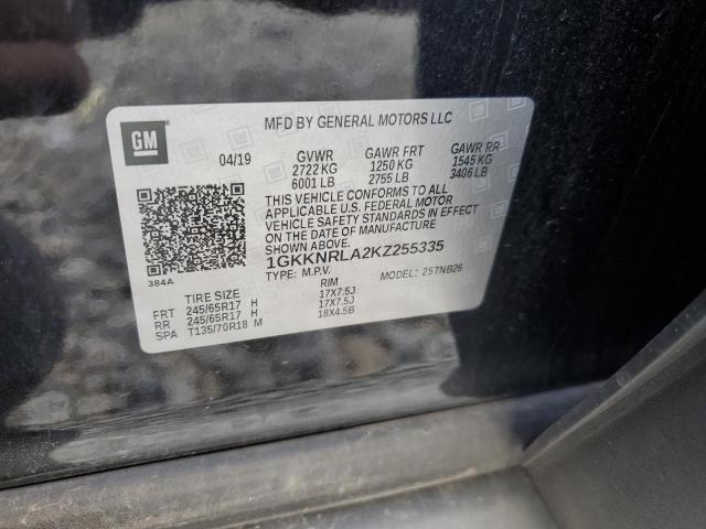 2019 GMC ACADIA SLE 1GKKNRLA2KZ255335