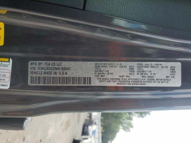 2022 JEEP WRANGLER U 1C4HJXDGXNW168541