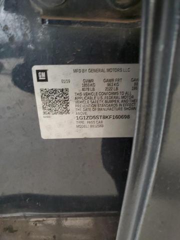 2019 CHEVROLET MALIBU 1G1ZD5ST8KF160698