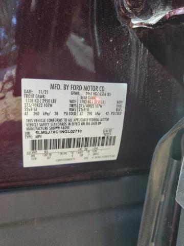 2022 LINCOLN AVIATOR RE 5LM5J7XC1NGL02710