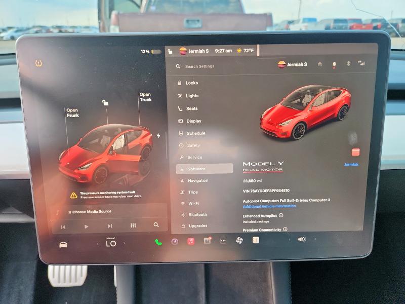2023 TESLA MODEL Y 7SAYGDEF8PF664810