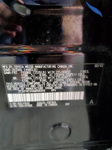 2013 TOYOTA RAV4 LE - 2T3ZFREV4DW006948