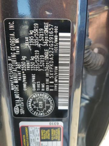 2018 KIA SORENTO SX 5XYPKDA52JG391657