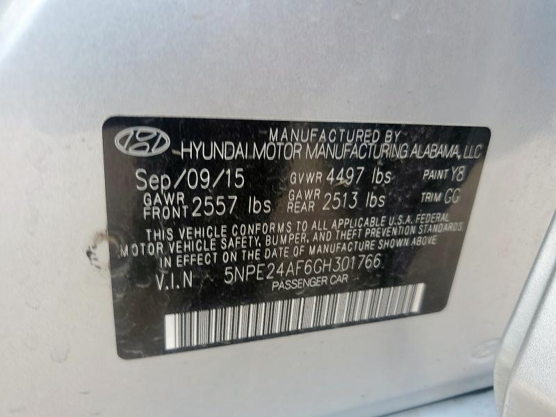 2016 HYUNDAI SONATA SE - 5NPE24AF6GH301766
