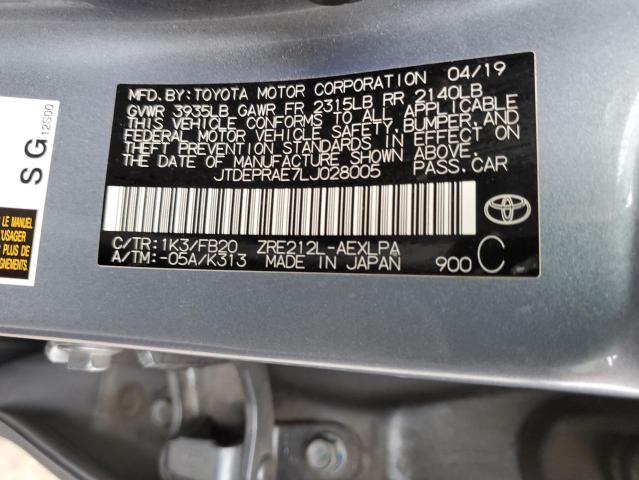 2020 TOYOTA COROLLA LE - JTDEPRAE7LJ028005