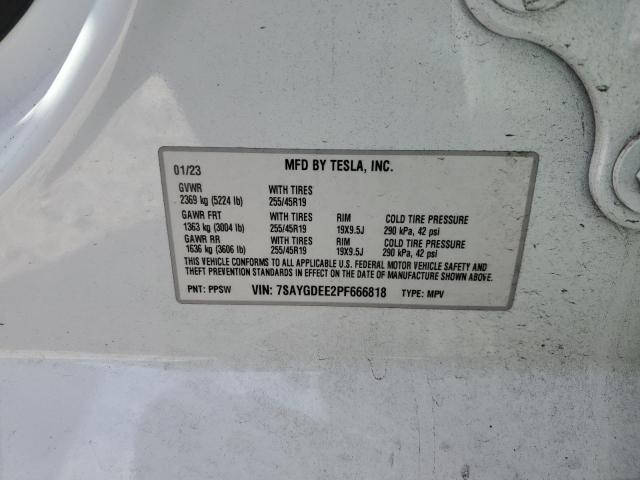 2023 TESLA MODEL Y - 7SAYGDEE2PF666818