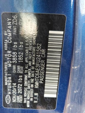 2015 HYUNDAI VELOSTER T KMHTC6AE3FU241582