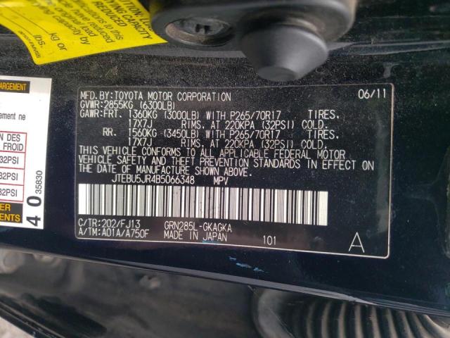 2011 TOYOTA 4RUNNER SR - JTEBU5JR4B5066348