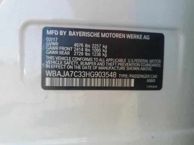 2017 BMW 530 XI WBAJA7C33HG903548