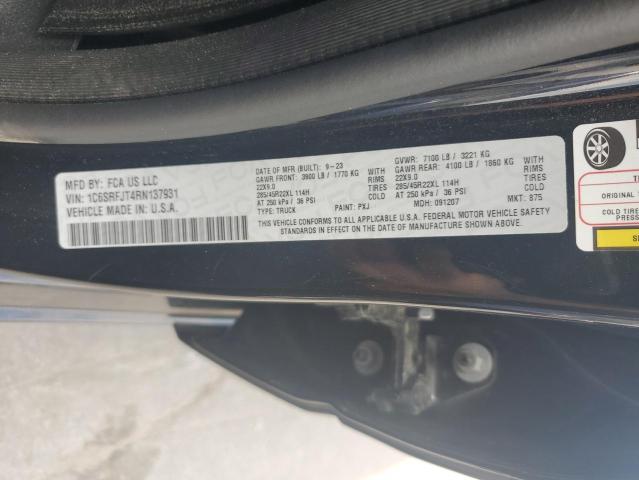 2024 RAM 1500 LARAM 1C6SRFJT4RN137931