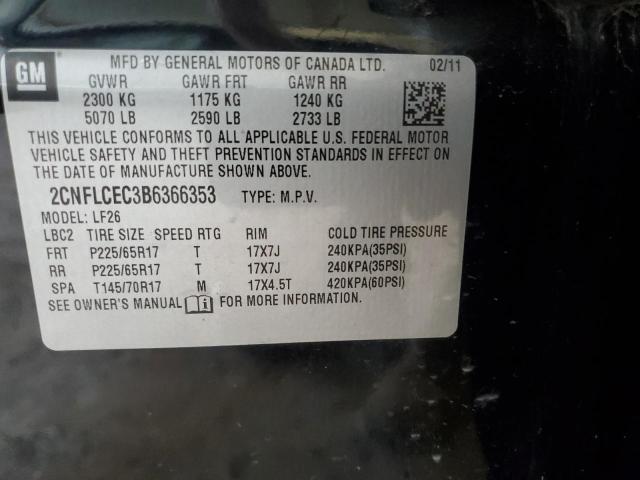 2011 CHEVROLET EQUINOX LS - 2CNFLCEC3B6366353