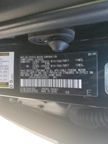 2019 TOYOTA 4RUNNER SR5 JTEZU5JR2K5204323