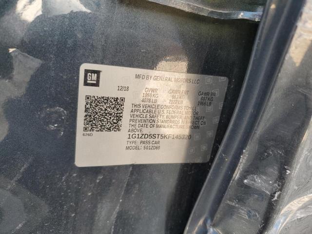 2019 CHEVROLET MALIBU LT - 1G1ZD5ST5KF145320