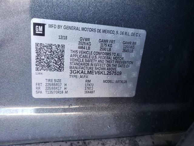 2019 GMC TERRAIN SL 3GKALMEV6KL257519