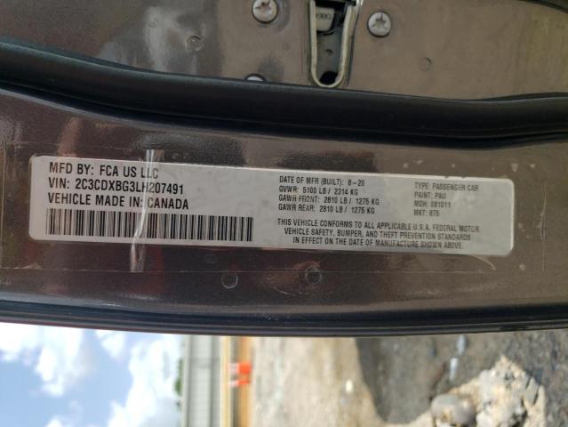2020 DODGE CHARGER SX 2C3CDXBG3LH207491