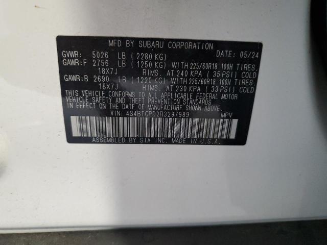 2024 SUBARU OUTBACK TO 4S4BTGPD2R3297989