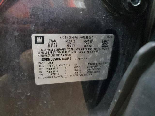 2017 GMC ACADIA SLT 1GKKNULS0HZ147588