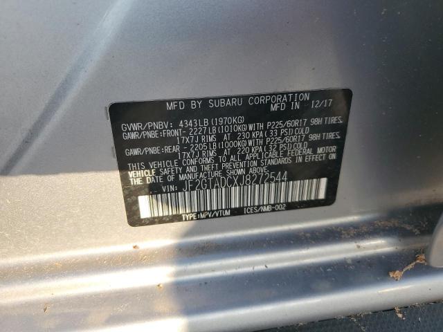 2018 SUBARU CROSSTREK JF2GTADCXJ8272544
