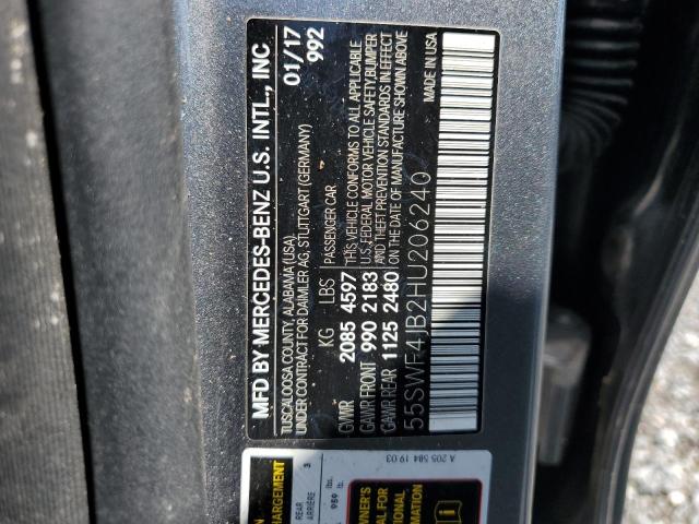 2017 MERCEDES-BENZ C 300 55SWF4JB2HU206240
