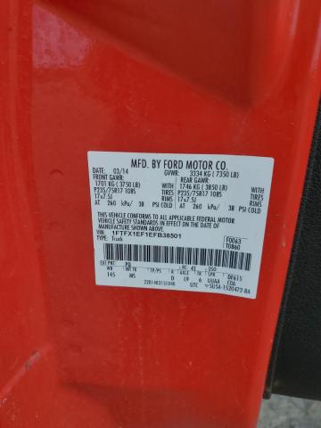 2014 FORD F150 SUPER - 1FTFX1EF1EFB38501
