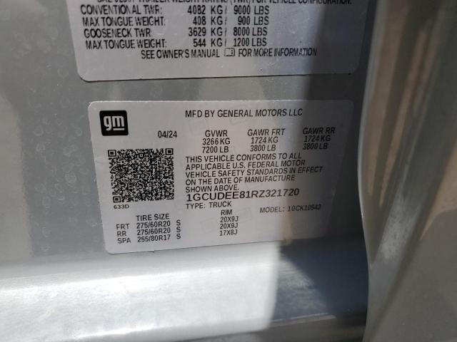 2024 CHEVROLET SILVERADO - 1GCUDEE81RZ321720