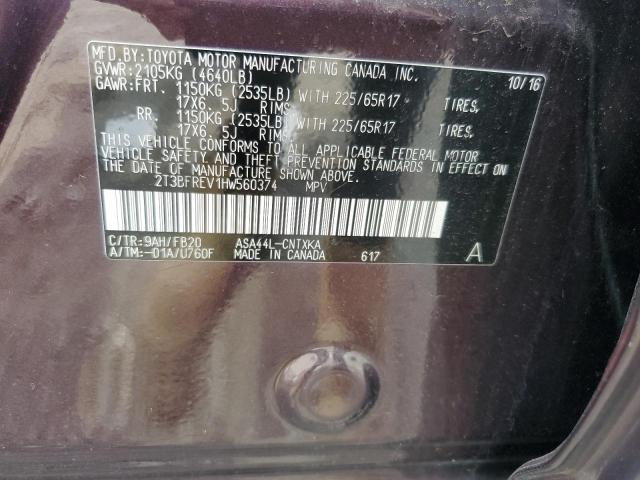 2017 TOYOTA RAV4 LE - 2T3BFREV1HW560374