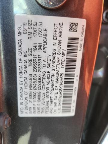 2019 HONDA CR-V LX 2HKRW5H38KH408625