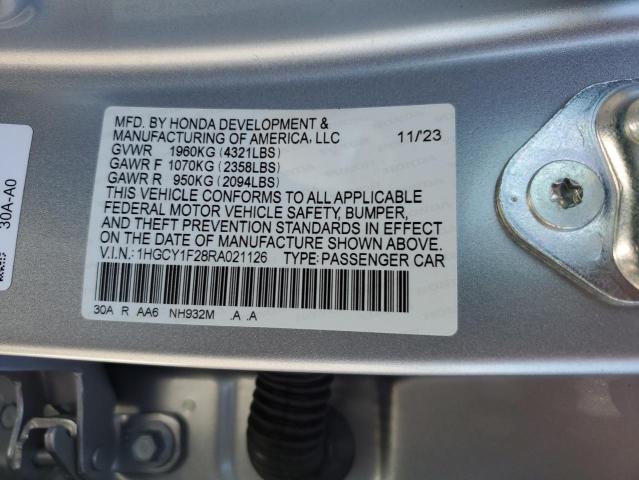 2024 HONDA ACCORD LX 1HGCY1F28RA021126
