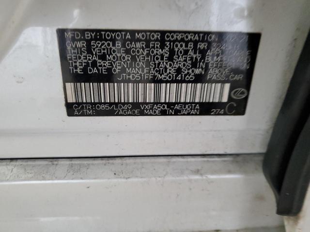 2021 LEXUS LS 500 BAS JTHD51FF7M5014165