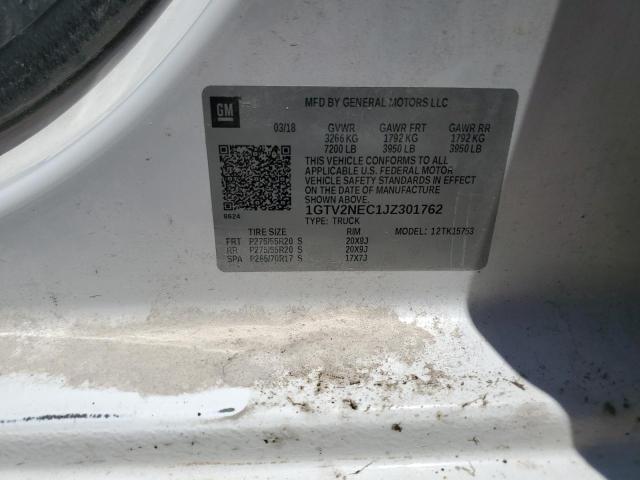 2018 GMC SIERRA K15 - 1GTV2NEC1JZ301762