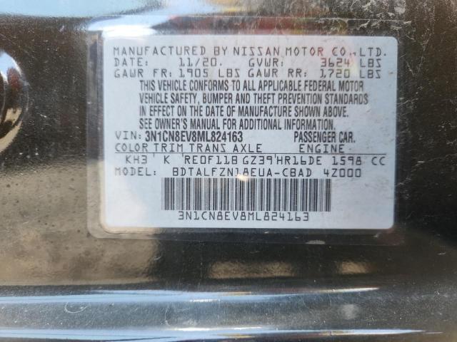 2021 NISSAN VERSA SV 3N1CN8EV8ML824163