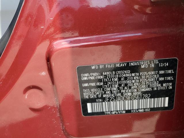 2015 SUBARU FORESTER 2 JF2SJADC9FG561282